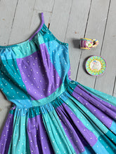 Load image into Gallery viewer, vintage 1950s polka dot sun dress {xxs}