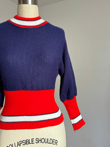 vintage 1950s dolman sleeve sweater {xs-m}