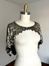 Load image into Gallery viewer, vintage 1930s French sequin cape