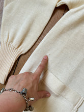 Load image into Gallery viewer, DEADSTOCK vintage 1950s cream letterman sweater