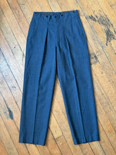 Load image into Gallery viewer, RARE vintage 1950s extra high waisted wool casual Hollywood trousers 34&quot;/35&quot;W