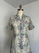 Load image into Gallery viewer, vintage 1950s sheer floral dress {m}