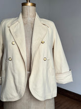 Load image into Gallery viewer, vintage 1950s cream cropped swing coat {up to XL}