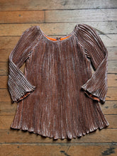 Load image into Gallery viewer, vintage 1960s metallic mini tunic {xs/s}