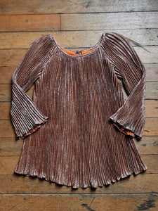 vintage 1960s metallic mini tunic {xs/s}