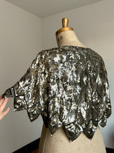 Load image into Gallery viewer, vintage 1930s French sequin cape