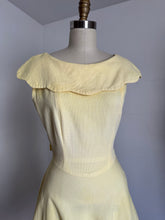 Load image into Gallery viewer, vintage 1940s yellow maxi dress {s}