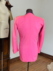 vintage 1950s PINK tuxedo jacket