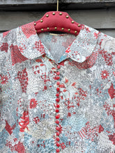 Load image into Gallery viewer, vintage 1950s novelty people print dress {m}