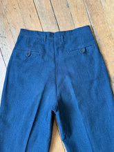 Load image into Gallery viewer, vintage 1950s wool trousers with watch pocket and subtle fleck 30&quot;W