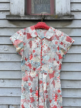 Load image into Gallery viewer, vintage 1950s novelty people print dress {m}