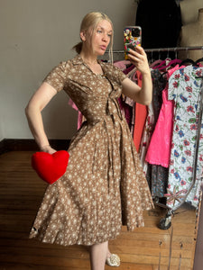 vintage 1950s Jerry Gilden dress set {xs}