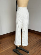 Load image into Gallery viewer, vintage 1960s white high waisted pants {31”W}