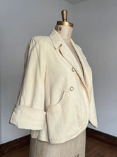 Load image into Gallery viewer, vintage 1950s cream cropped swing coat {up to XL}