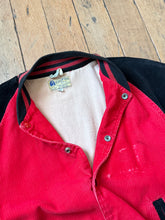 Load image into Gallery viewer, vintage 1950s color block corduroy varsity jacket