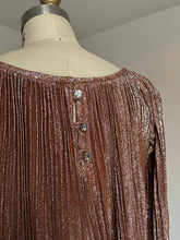 Load image into Gallery viewer, vintage 1960s metallic mini tunic {xs/s}