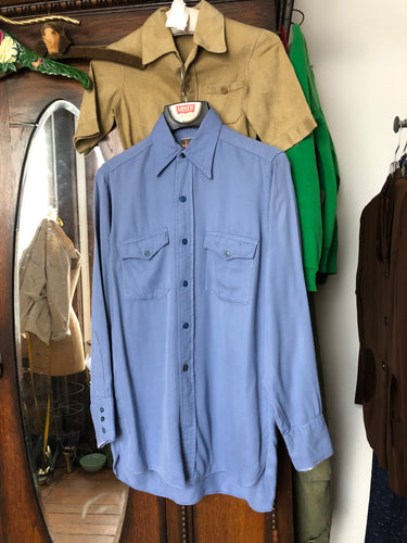 vintage 1940s western 101 rayon shirt