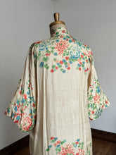 Load image into Gallery viewer, vintage 1920s silk pongee robe