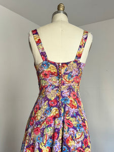 vintage 1930s floral maxi dress {xs}