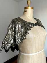 Load image into Gallery viewer, vintage 1930s French sequin cape