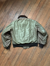 Load image into Gallery viewer, vintage 1950s nylon B-15 flight jacket bomber