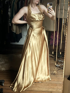 vintage 1950s gold gown {m}