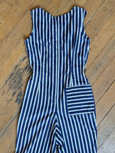 Load image into Gallery viewer, vintage 1960s striped jumpsuit {s}