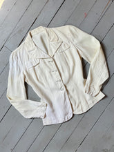 Load image into Gallery viewer, vintage 1940s WWII Women’s Naval WAVES button up blouse {s}