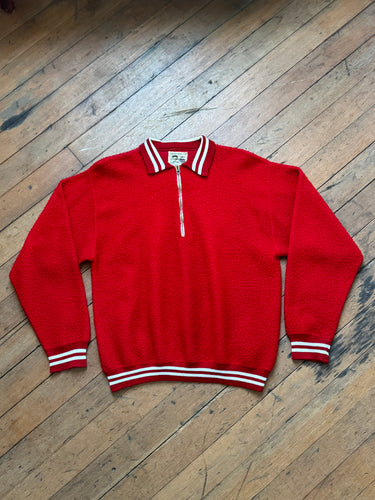 vintage 1960s CHAMPION fuzzy sportswear quarter zip