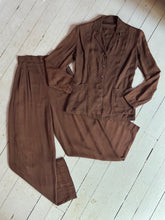 Load image into Gallery viewer, vintage 1940s leisure suit {xs} 40s pant suit slack suit