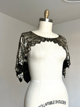 Load image into Gallery viewer, vintage 1930s French sequin cape