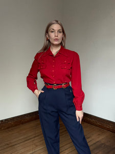 vintage 1940s navy ski pants {xs}