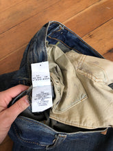 Load image into Gallery viewer, vintage LVC patched sample Red Line Big E jeans W31