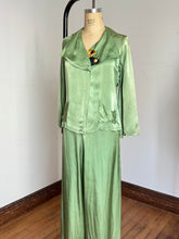 Load image into Gallery viewer, vintage 1930s green art deco pajama set {m}
