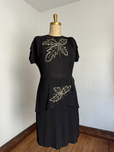 Load image into Gallery viewer, vintage 1940s sequin dress {XL}