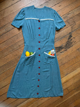 Load image into Gallery viewer, vintage 1940s flecked dress {L}