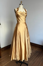 Load image into Gallery viewer, vintage 1950s gold gown {m}