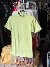 Load image into Gallery viewer, NOS vintage 1960s green mock neck t-shirt