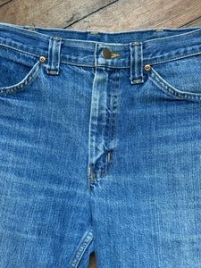 vintage 1970s GWG cut off denim jeans 30W