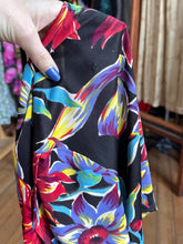 Load image into Gallery viewer, vintage 1940s floral rayon jersey pant play set {s/m}
