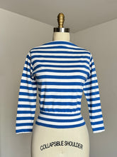 Load image into Gallery viewer, vintage 1950s 60s cotton striped long sleeve t shirt {xs-m}