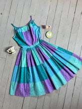 Load image into Gallery viewer, vintage 1950s polka dot sun dress {xxs}