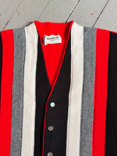 Load image into Gallery viewer, vintage 1960s color block striped cardigan