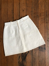 Load image into Gallery viewer, vintage 1960s VINYL mini skirt {s}
