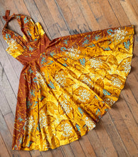 Load image into Gallery viewer, vintage 1950s Kamehameha sun dress {s}