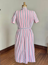 Load image into Gallery viewer, vintage 1940s cotton striped dress {2X}