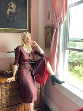 Load image into Gallery viewer, vintage 1960s lace jumpsuit lounge wear {xs}