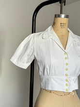 Load image into Gallery viewer, vintage 1930s cropped blouse {s/m}