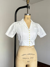 Load image into Gallery viewer, vintage 1930s cropped blouse {s/m}