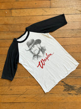 Load image into Gallery viewer, vintage 1984 Waylon Jennings raglan t shirt
